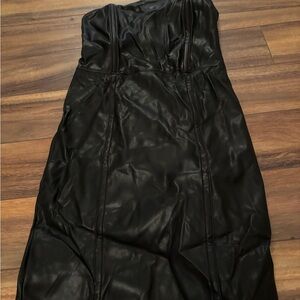 NWT faux leather dress. Size small